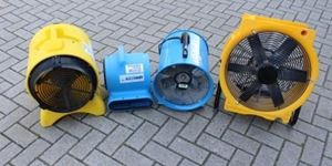 Ventilator huren voor drogen of koelen.